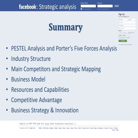 Facebook - Strategic Analysis