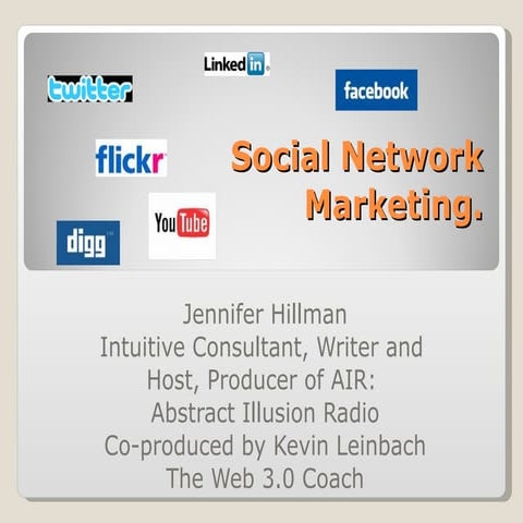 Facebook And Social Network Marketing Presentation