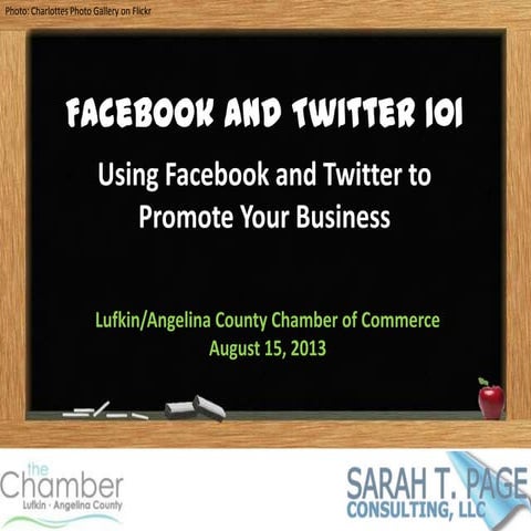 Facebook and Twitter for Business 101
