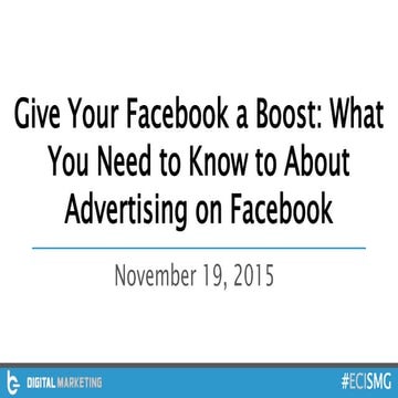 Give Your Facebook a Boost