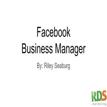 Facebook  Business Manager 