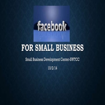 Growing Your Small Business With Facebook