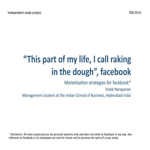 Facebook Case Study