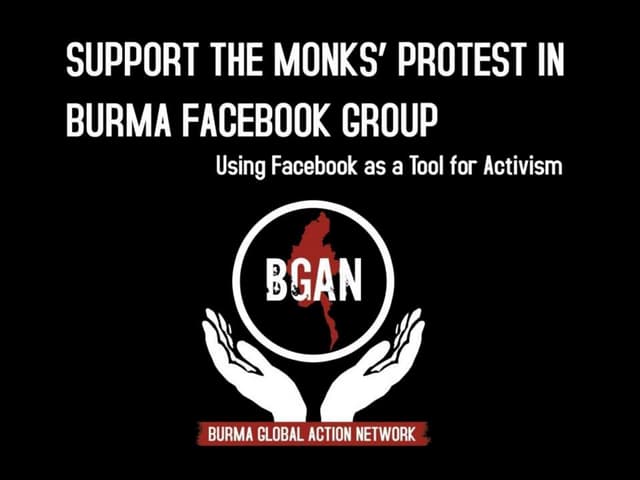 Facebook Activism: Burma Case Study  