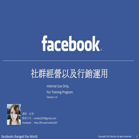 Facebook community management and marketing