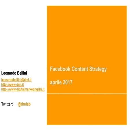 Facebook content strategy 2017