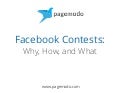 Facebook Contests - Why, How, and What