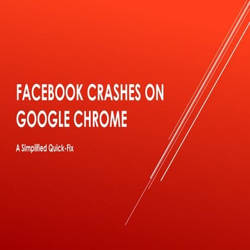 Facebook Crashes on Google Chrome