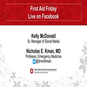 Facebook Live: First Aid Friday Kman | PPTX