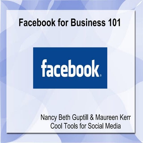 Facebook for biz presentation
