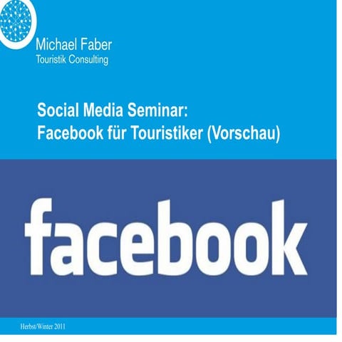 Facebook für Touristiker - Vorschau