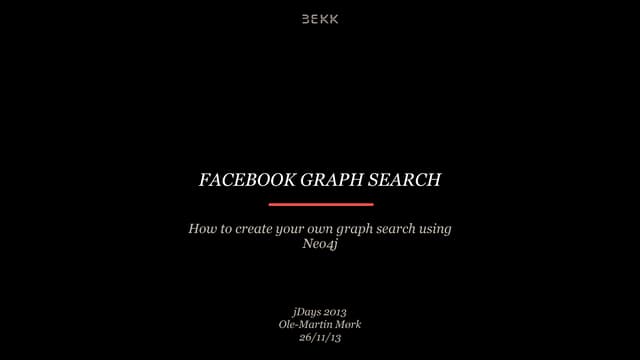Graph search with Neo4j