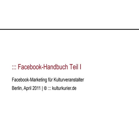Facebook handbuch part1