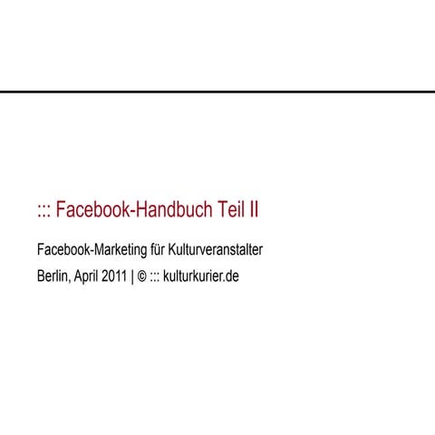 Facebook handbuch part2