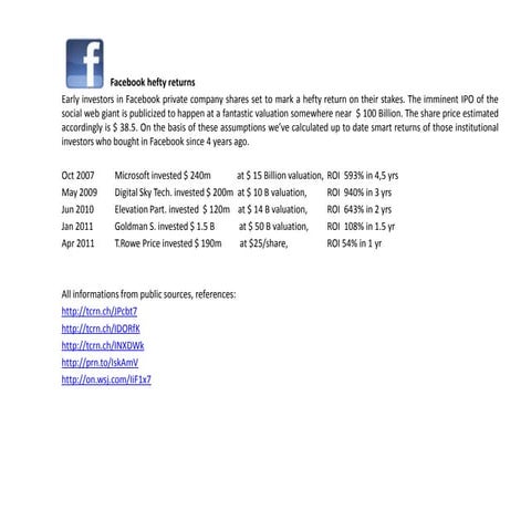 Facebook ipo @ $48 | PDF