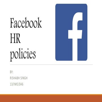 Facebook hrm policies