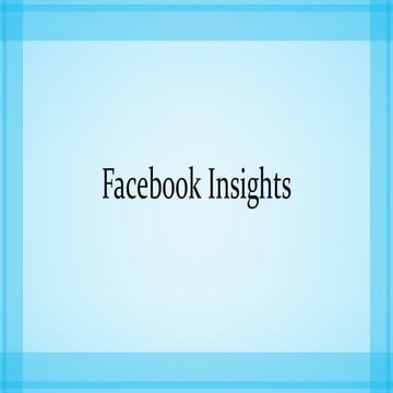 Facebook Insights