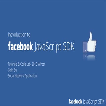 Introduction to Facebook JavaScript & Python SDK | PDF