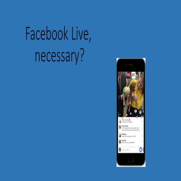 Facebook live ppt | PPTX