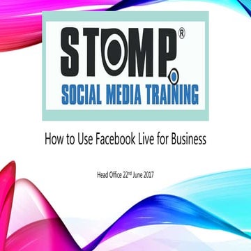 Facebook Live Training June 2017