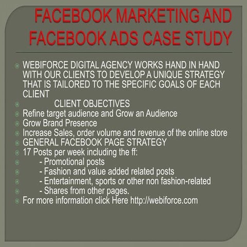 Facebook Paid marketing