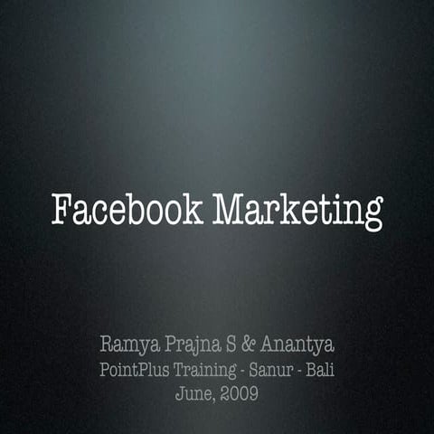 Facebook Marketing