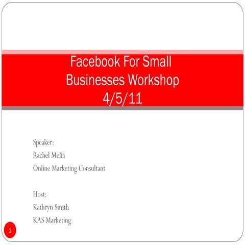 Facebook Marketing for Small Businesses