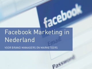 Facebook marketing in Nederland