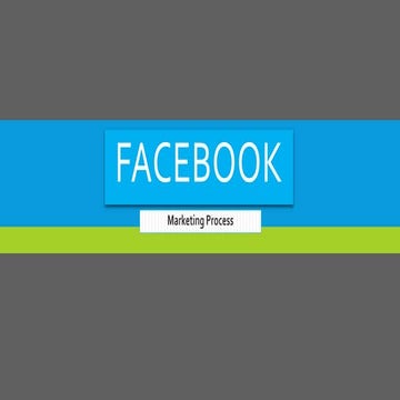 Facebook marketing process