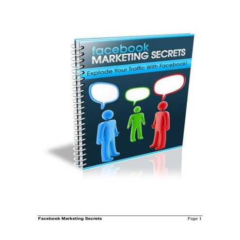 Facebook marketing secrets