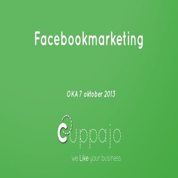 Workshop Facebookmarketing OKA 7 oktober 2013