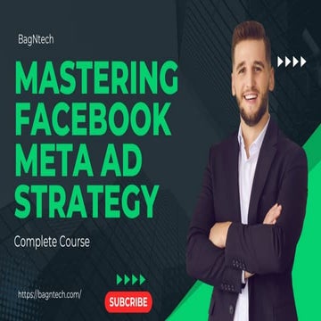 Facebook Meta Ad Strategy course FOR YOU