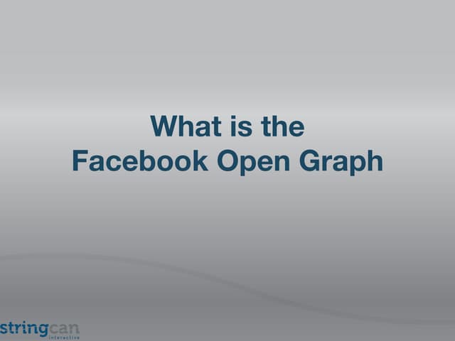 What is the Facebook Open Graph
