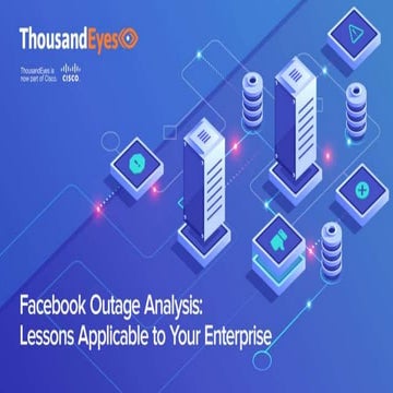 Facebook Outage Analysis: Using External Visibility to Fortify Availability