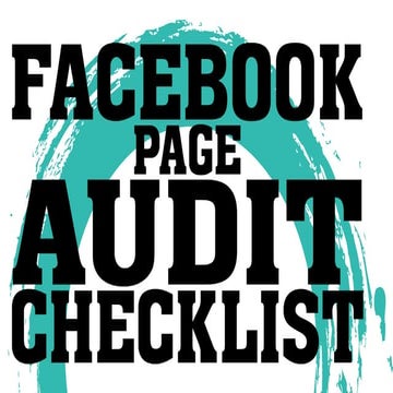 Facebook Page Audit Checklist