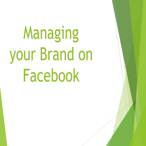 Facebook for Social Media Marketers