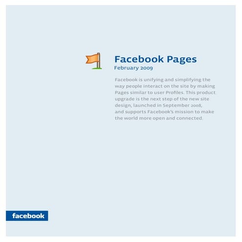 Facebook Pages Product Guide