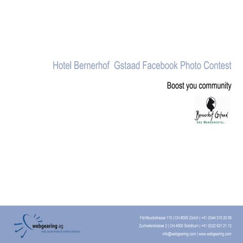 Facebook Photo Contest Hotel Bernerhof