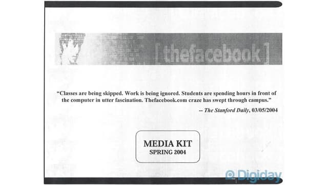 The Facebook Pitch Deck