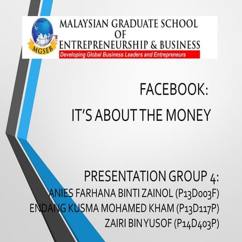 Facebook presentation