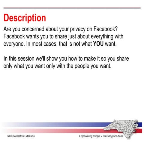 Facebook privacy