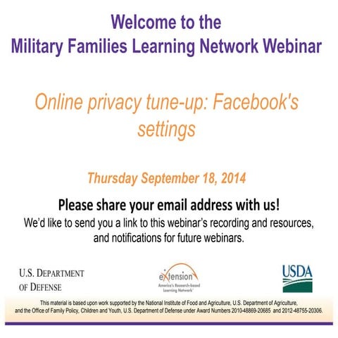 Facebook privacy tune up