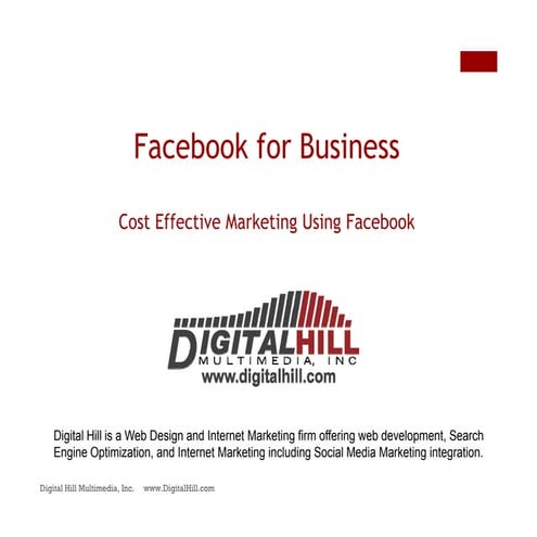 Facebook Seminar Presentation