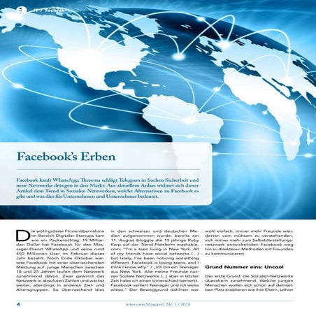 Facebooks Erben Interview Magazin 2014