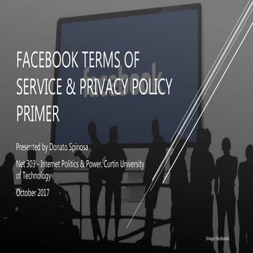 Facebook Terms of Service and Privacy Policy Primer