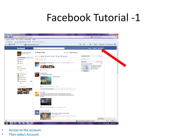 Facebook tutorial