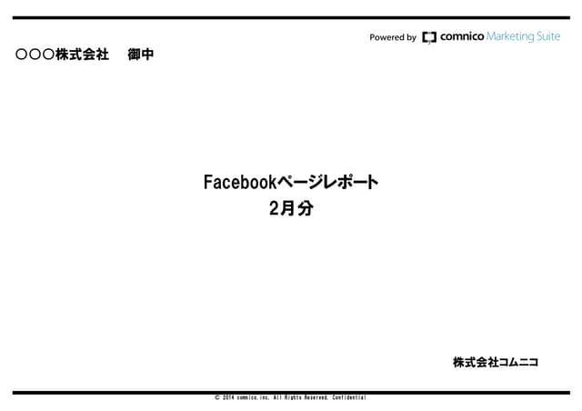 Facebook & twitterサンプルレポート