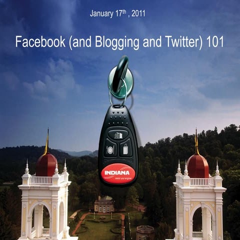 Facebook, Twitter, Blogging 101  - Ag Hort Conference - 2012.01.17