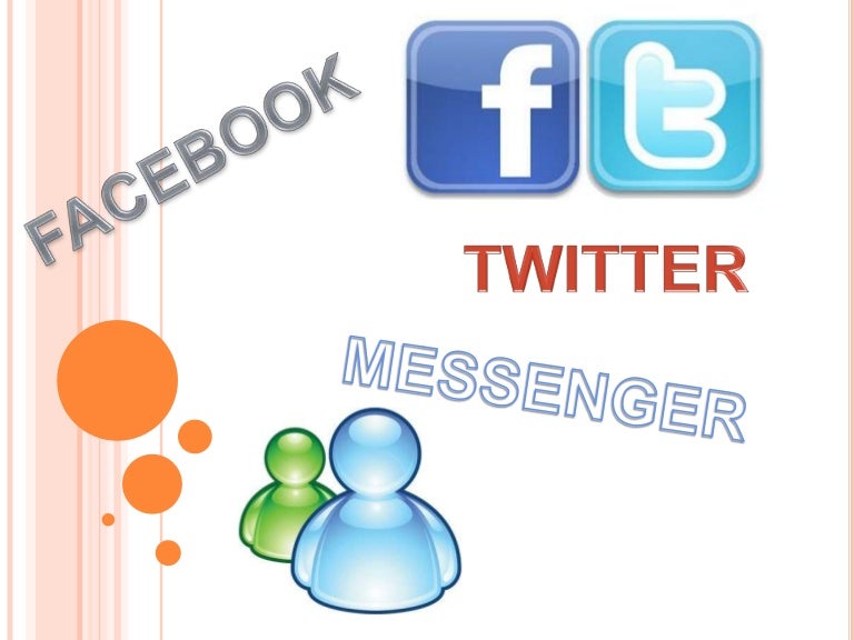 Facebook,twitter,messenger