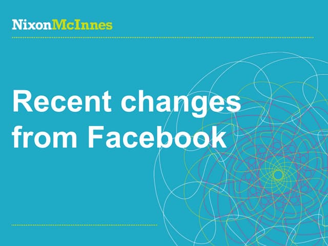 New Facebook Updates October 2011